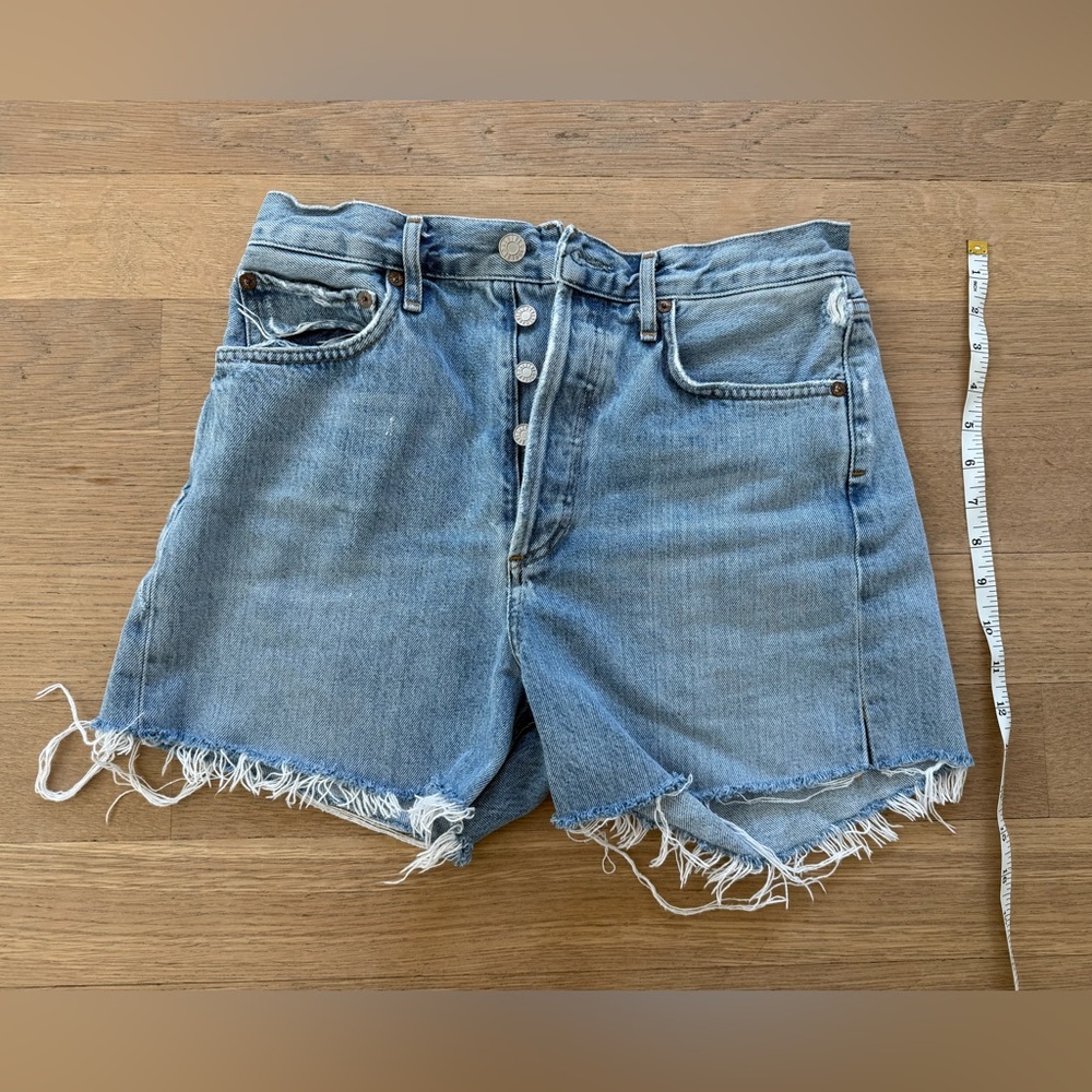 Agolde cut-off jean shorts